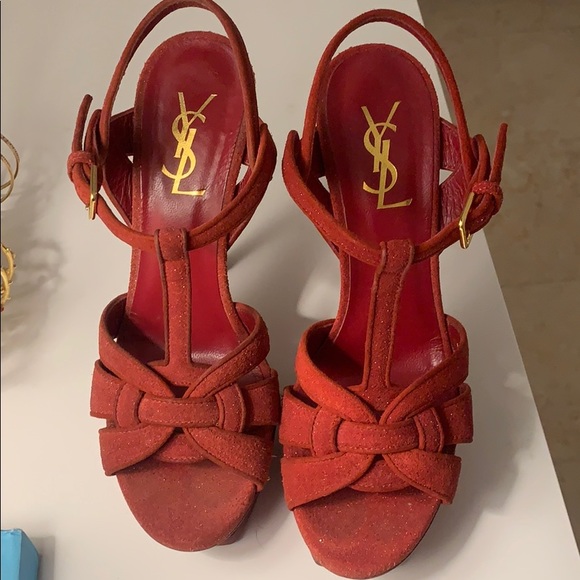 YSL Tribute 105 Quartz Red Glitter ❤ - Picture 5 of 5